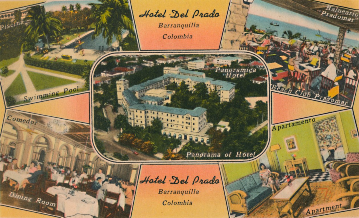 Hotel Del Prado, Barranquilla, Kolumbie, 1940 od Unbekannt