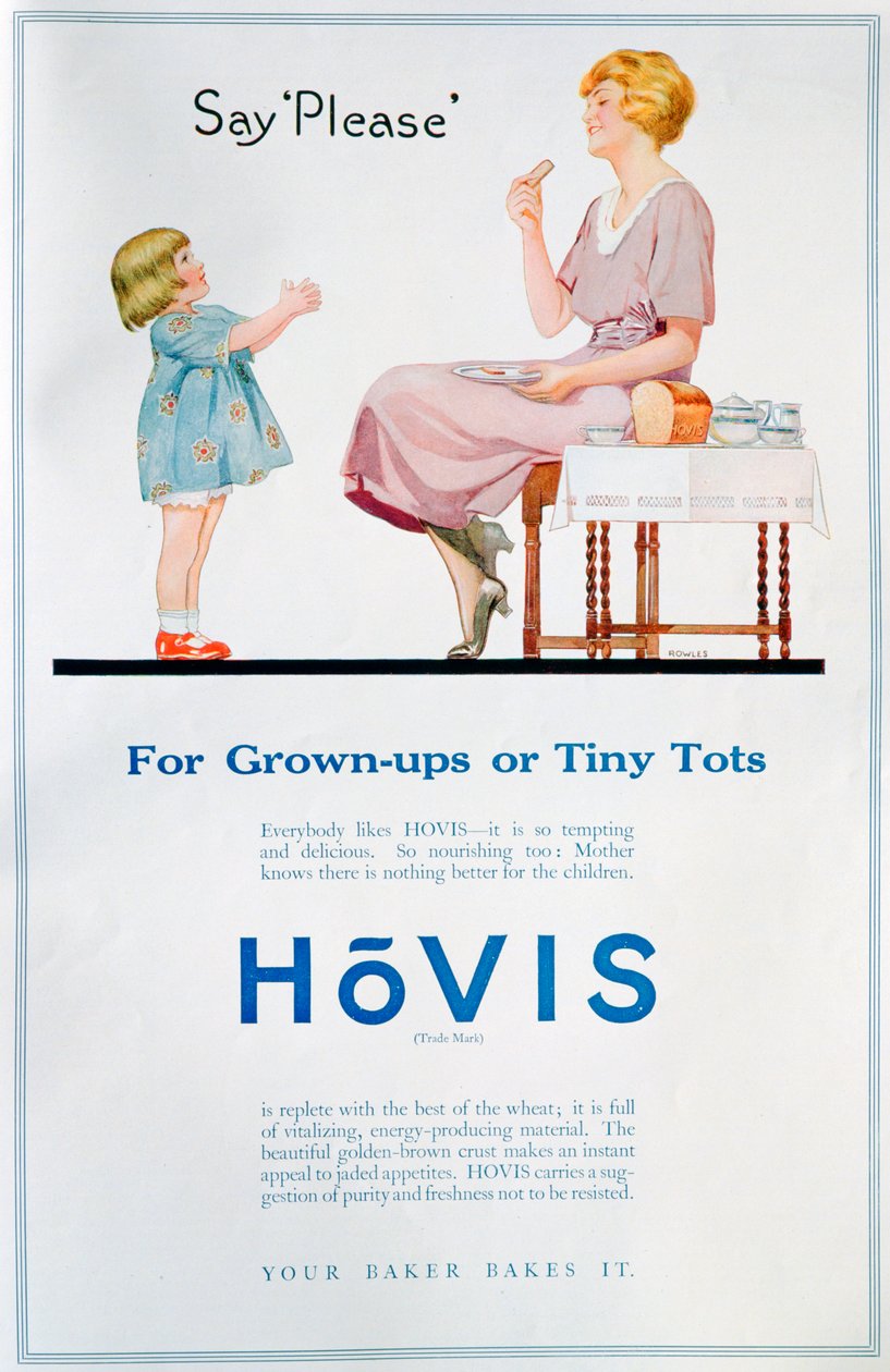 Reklama na chléb Hovis, 1921 od Unbekannt