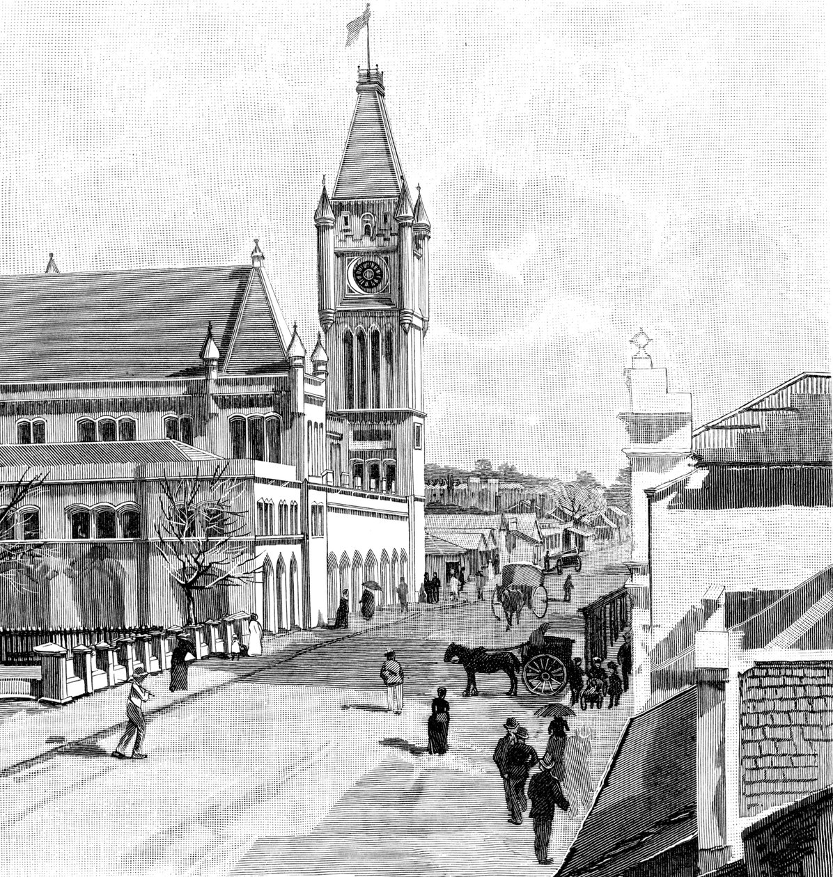 Howick Street, Perth, Austrálie, 1886 od Unbekannt