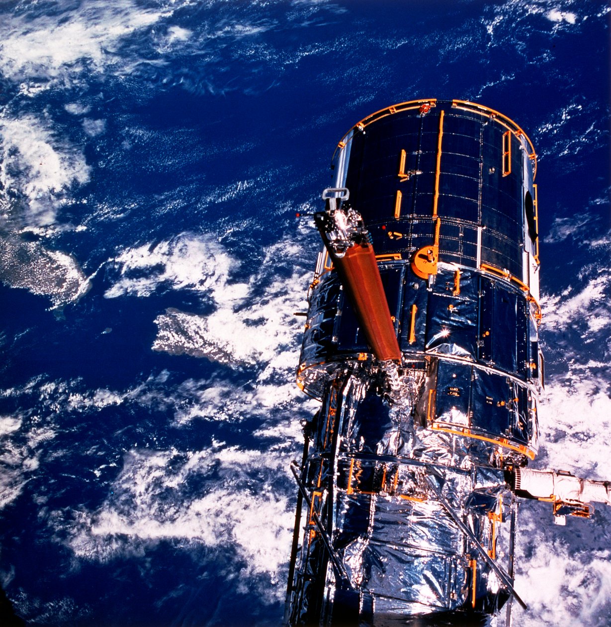 Hubbleův vesmírný dalekohled nad Zemí od Unbekannt