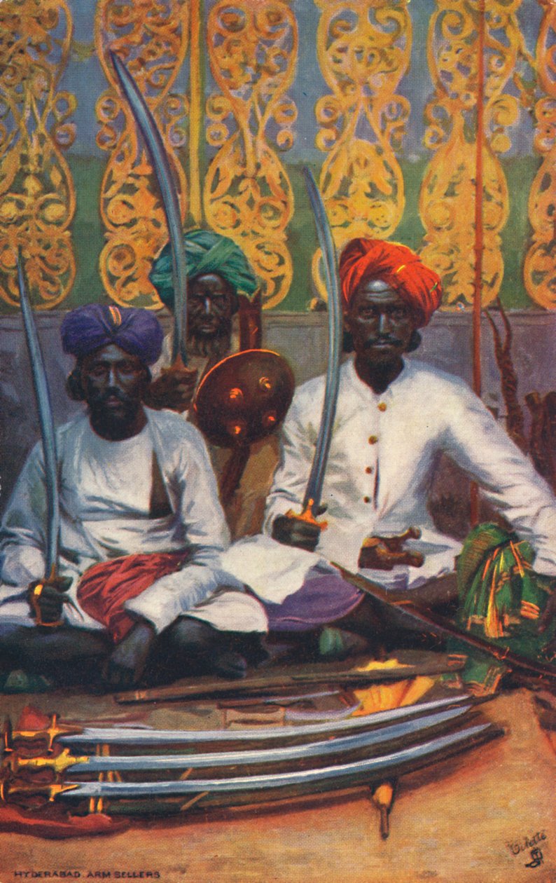 Hyderabad Arms Sellers, c1903. od Unbekannt