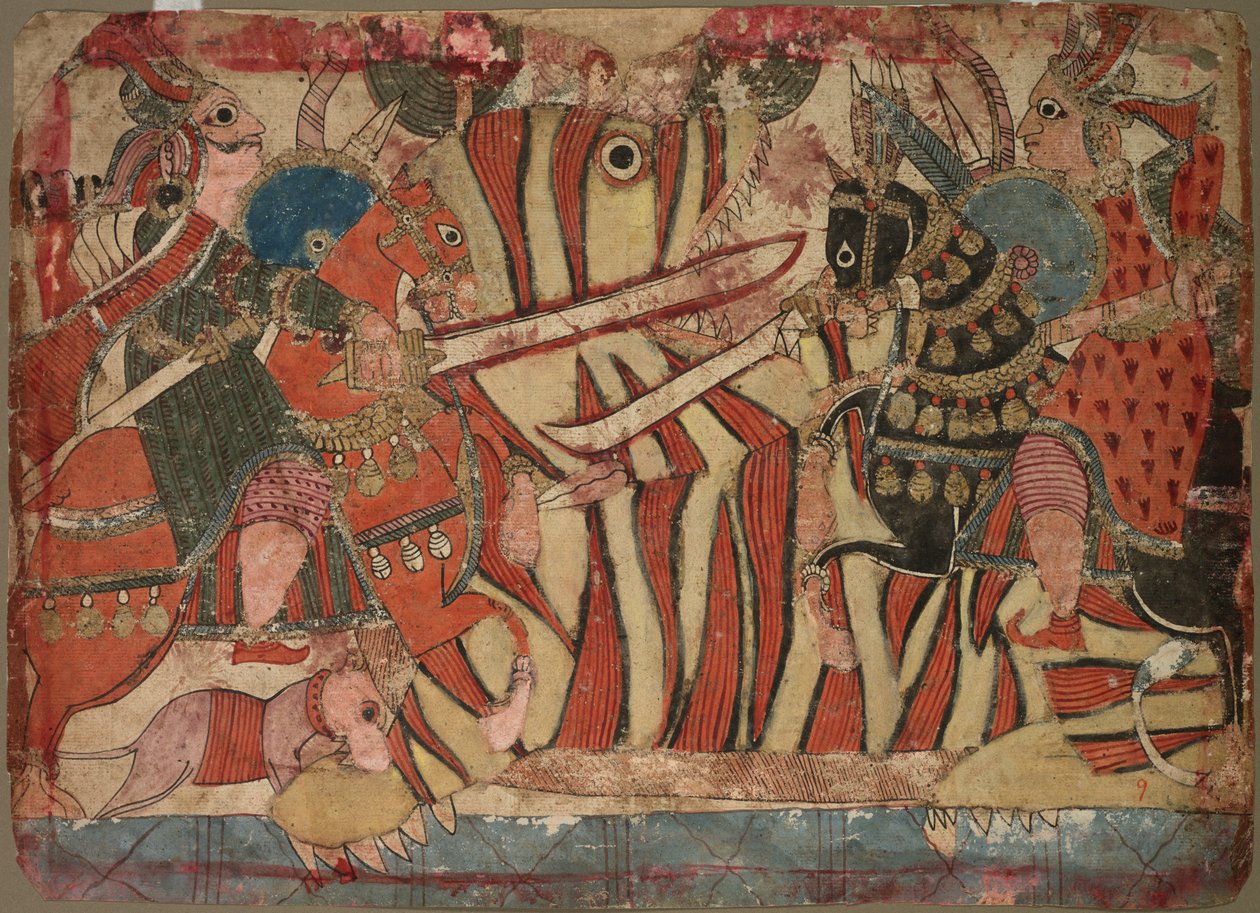 Ilustrace Mahábhárata, c. 1800. od Unbekannt
