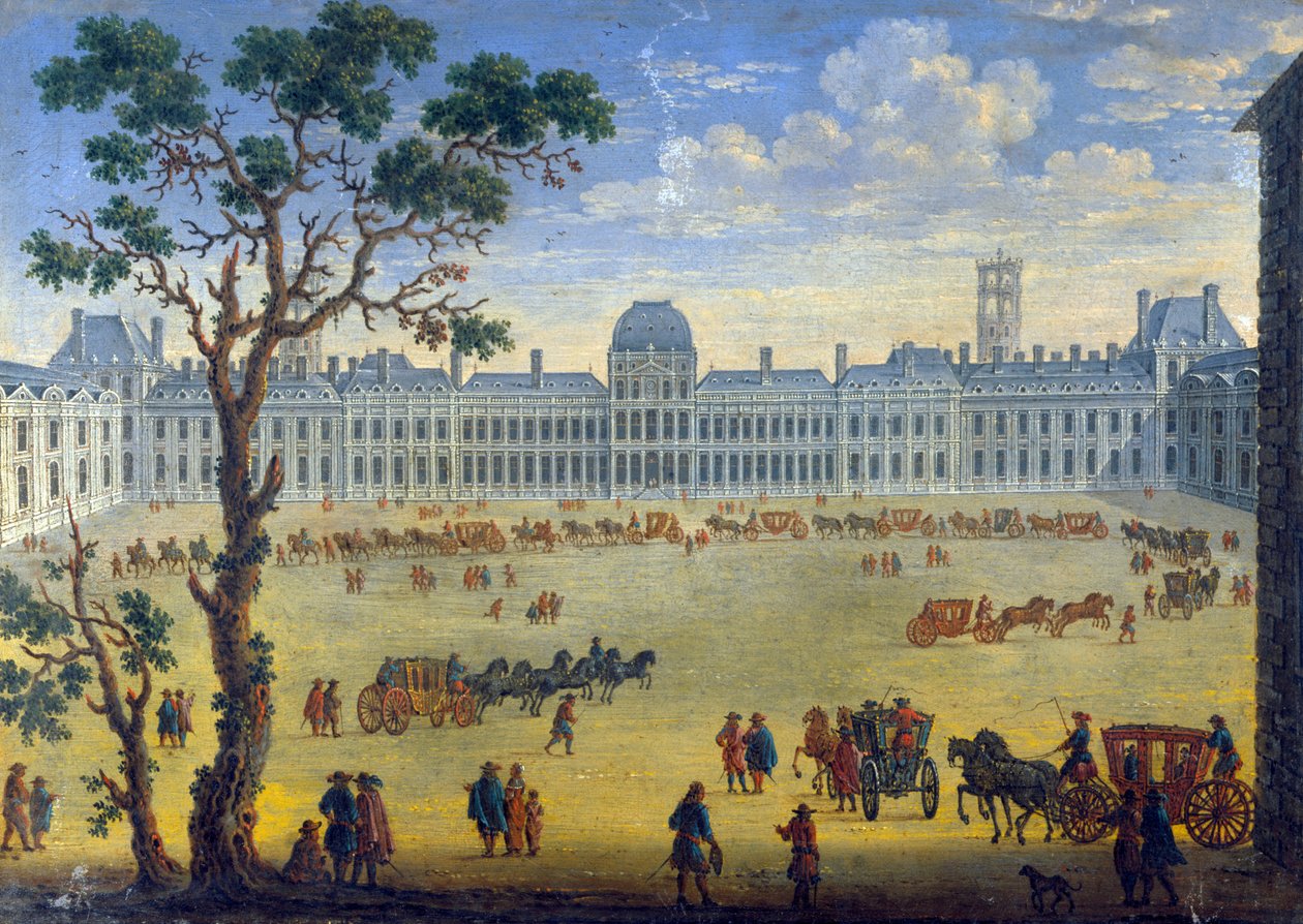 Imaginární pohled na Tuileries, 17. století od Unbekannt