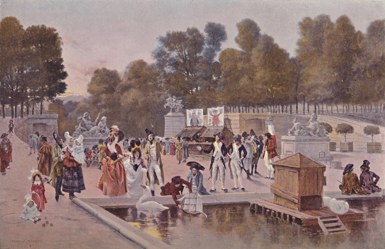 V zahradě Tuileries, 1896 od Unbekannt