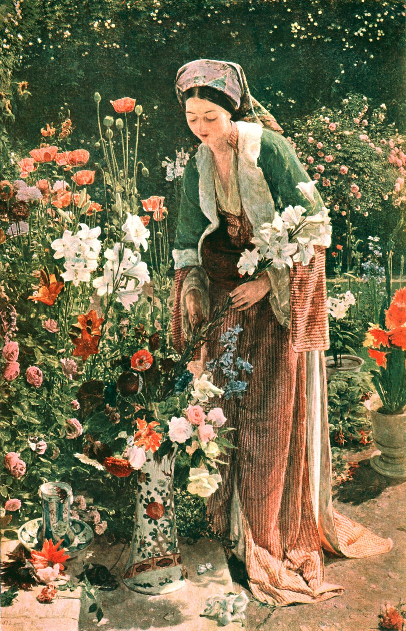V zahradě Beys, 1865, c1902. od Unbekannt