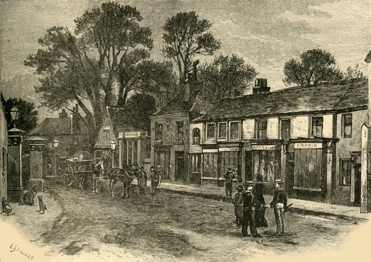 Na High Street, 1898. od Unbekannt