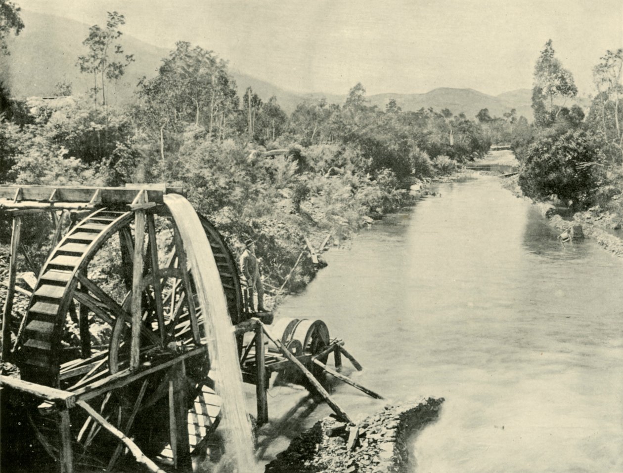 In the Ovens River, Germantown, 1901. od Unbekannt