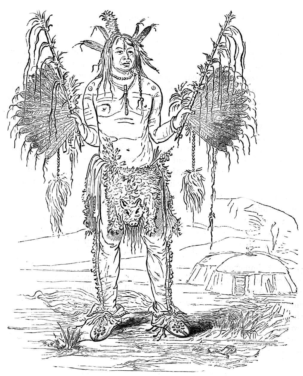 Indický medicinman, c1700 c1880 od Unbekannt