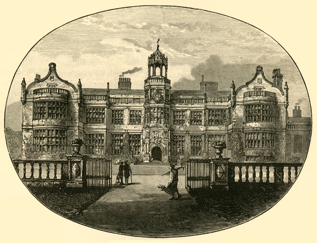 Ingestre Hall Stará budova, 1898. od Unbekannt