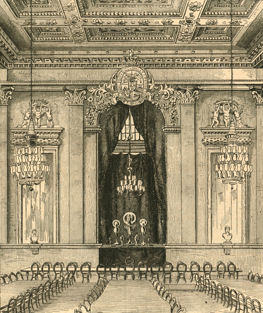 Interiér Goldsmiths Hall, 1876, 1897. od Unbekannt