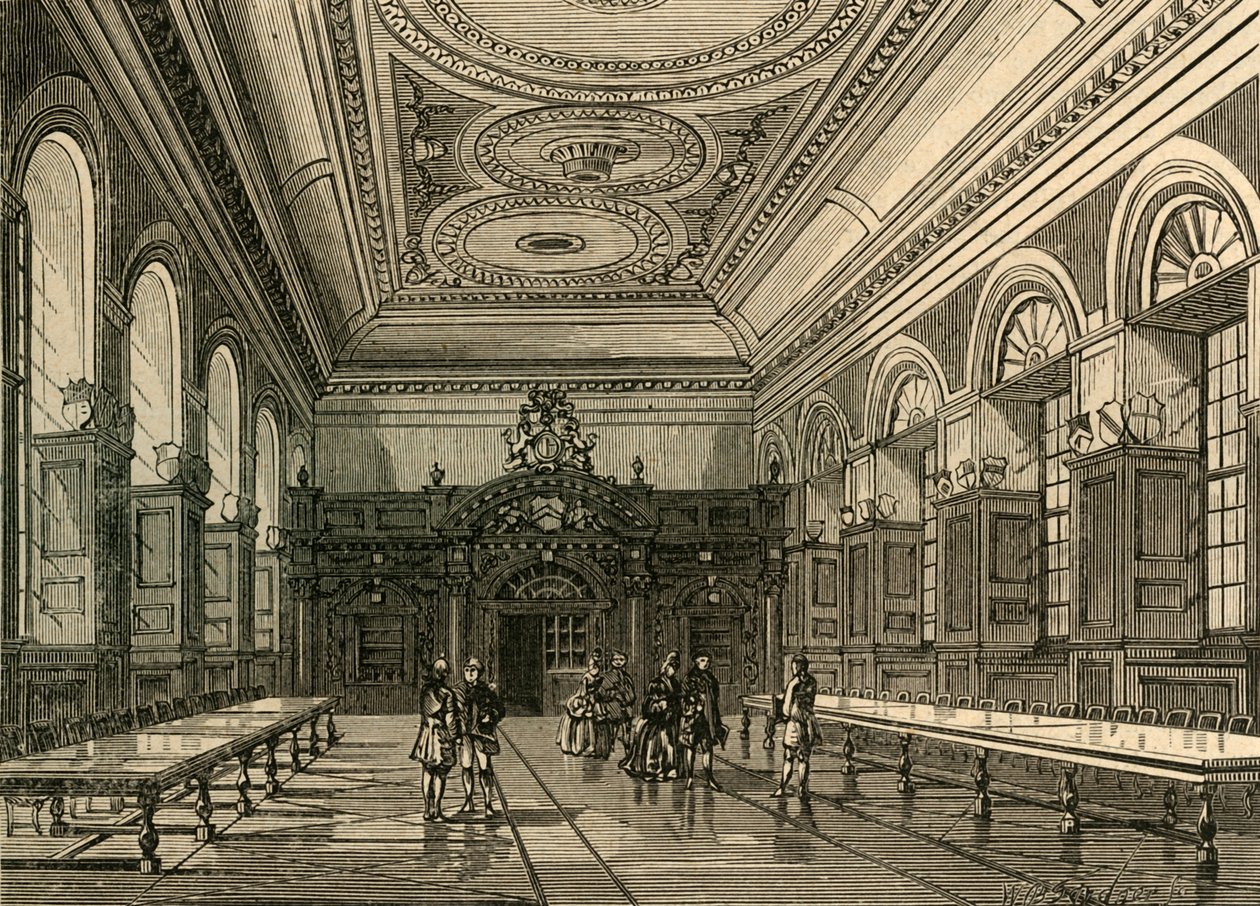 Interiér Stationers Hall, 1876, 1897. od Unbekannt