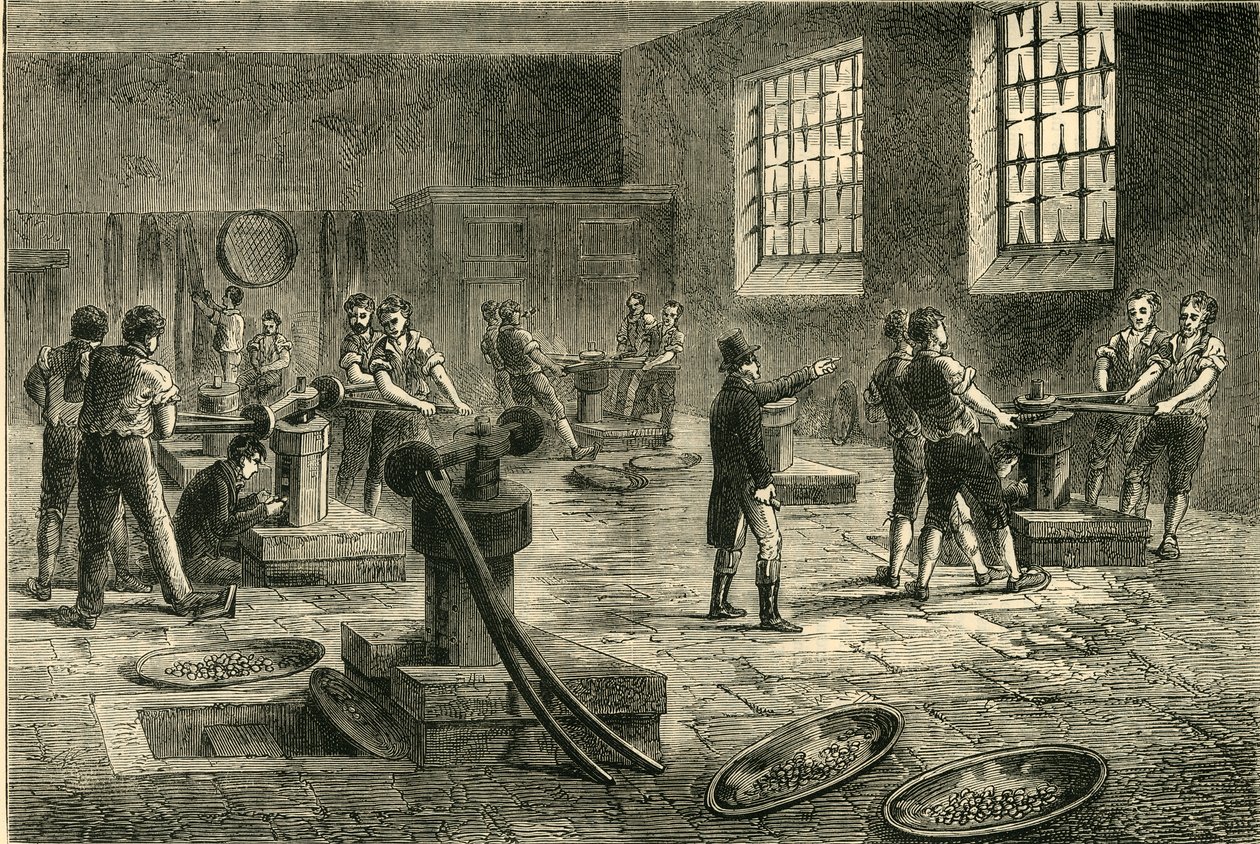 Interiér mincovny, c1872. od Unbekannt
