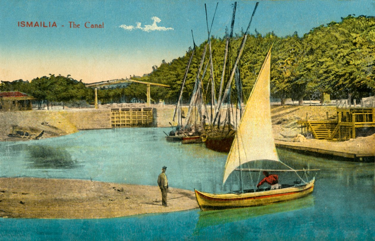 Ismailia - The Canal, c1918-c1939. od Unbekannt