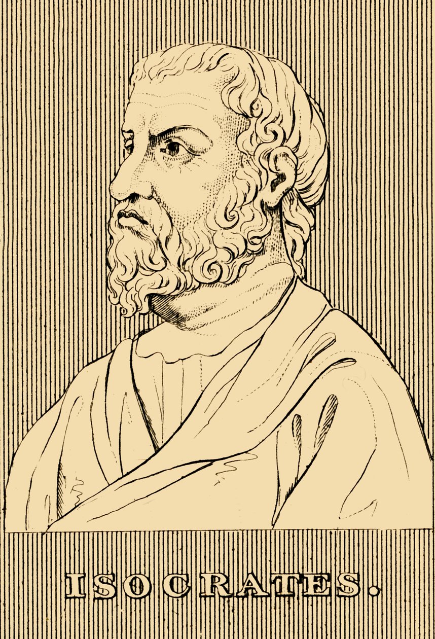 Isocrates, 436-338 př.nl, 1830. od Unbekannt
