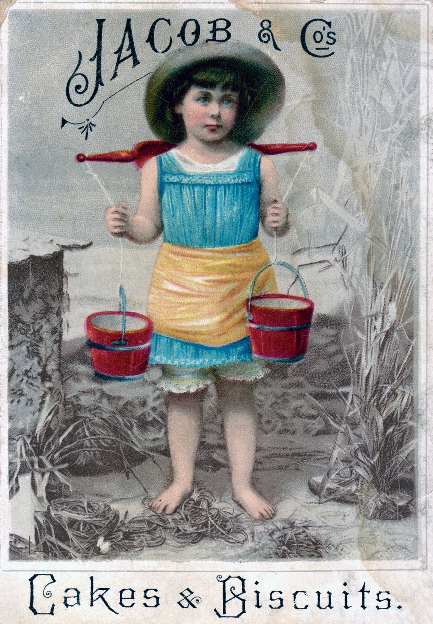 Jacob and Cos. Cakes & Biscuits, c1900-c1920s. Reklamní pohlednice od Unbekannt