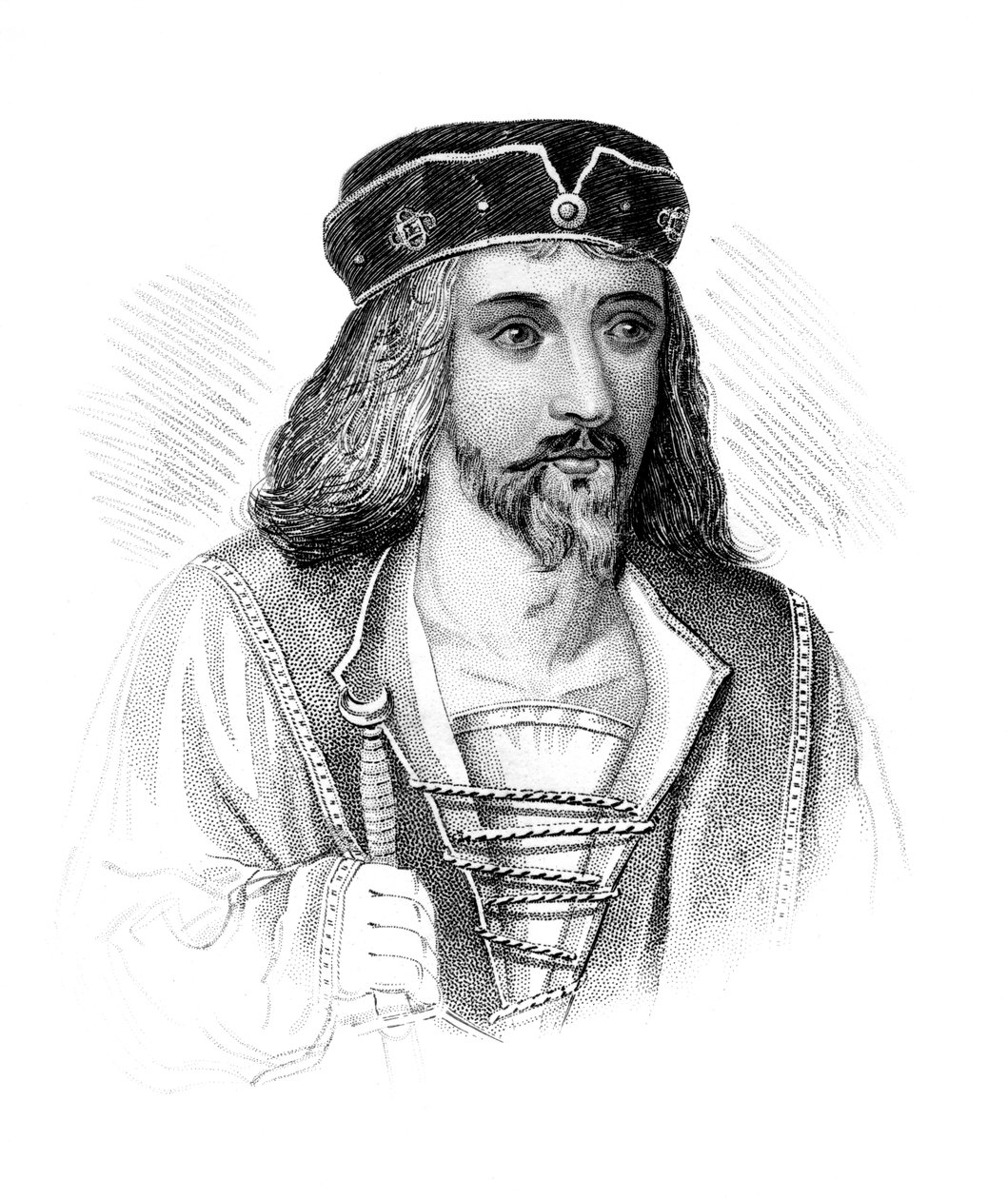 Jakub I., skotský král, c1850 od Unbekannt