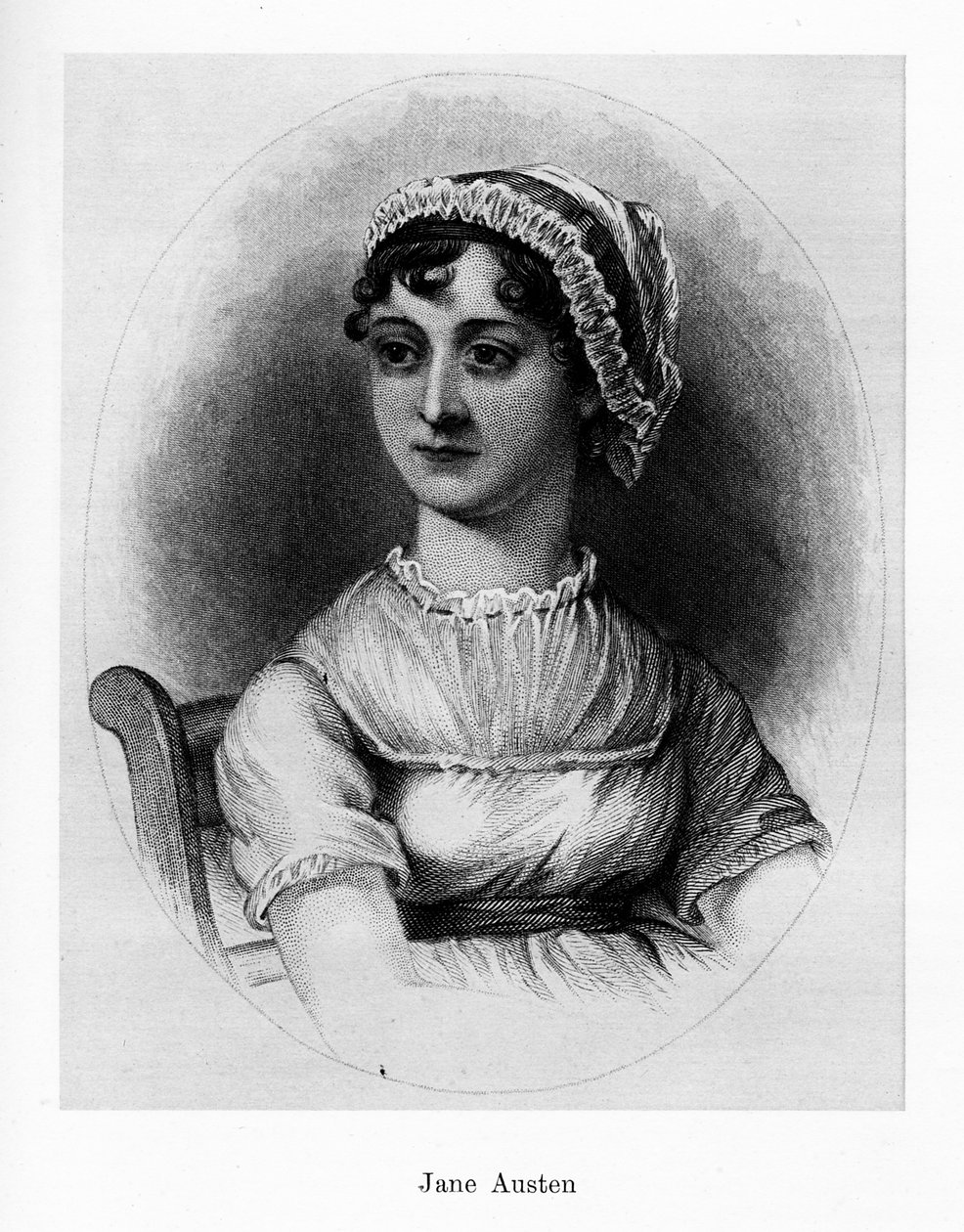 Jane Austen , anglický romanopisec, 19. století od Unbekannt