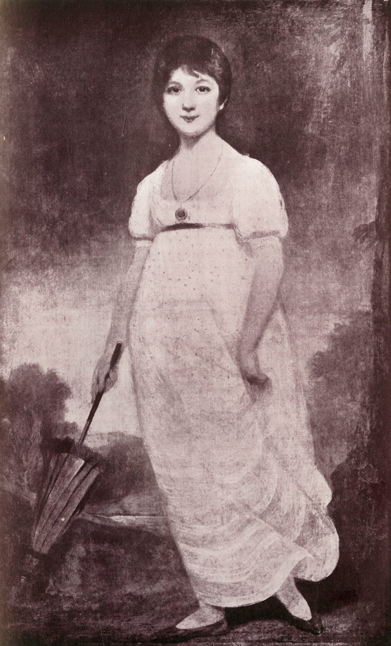 Jane Austenová, c1789, 1919 od Unbekannt