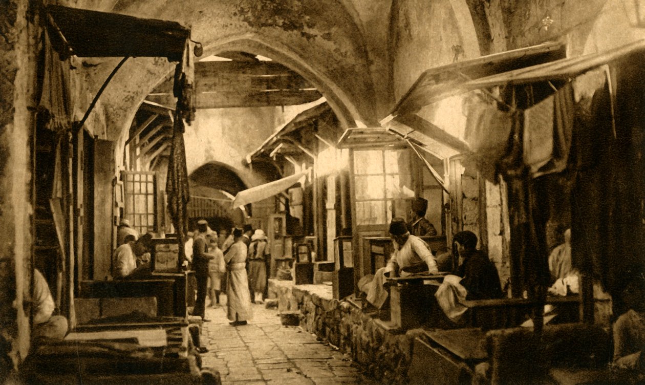Jeruzalém – bazar zlatníků, c1918-c1939. od Unbekannt