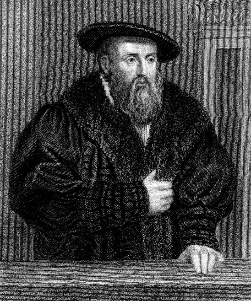 Johannes Kepler, německý astronom, počátek 17. století, c1835 od Unbekannt