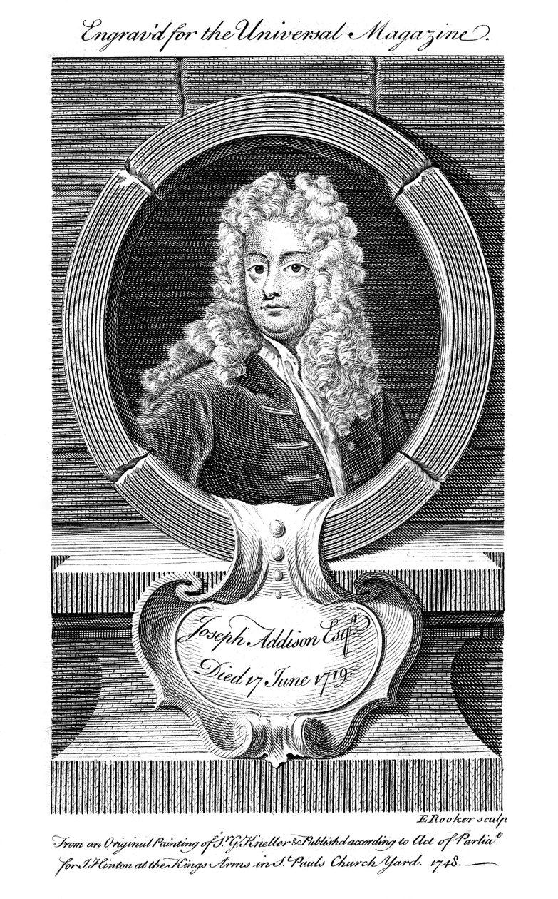 Joseph Addison , anglický politik a spisovatel, 19. století od Unbekannt