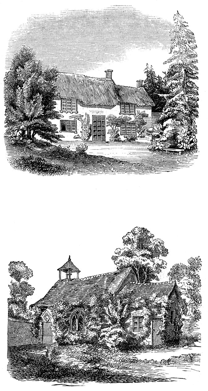 Rodiště Josepha Addisona v Milstonu poblíž Amesbury, Wiltshire od Unbekannt