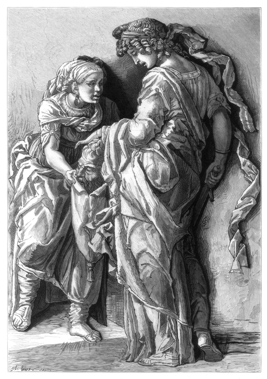 Judith a Holofernes, 1870 od Unbekannt