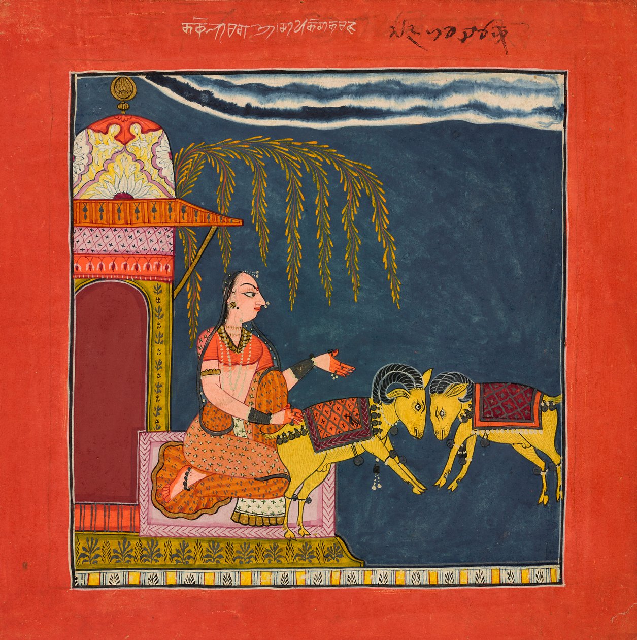 Kachheli Ragini, Od Ragamala, Ka. 1710. od Unbekannt