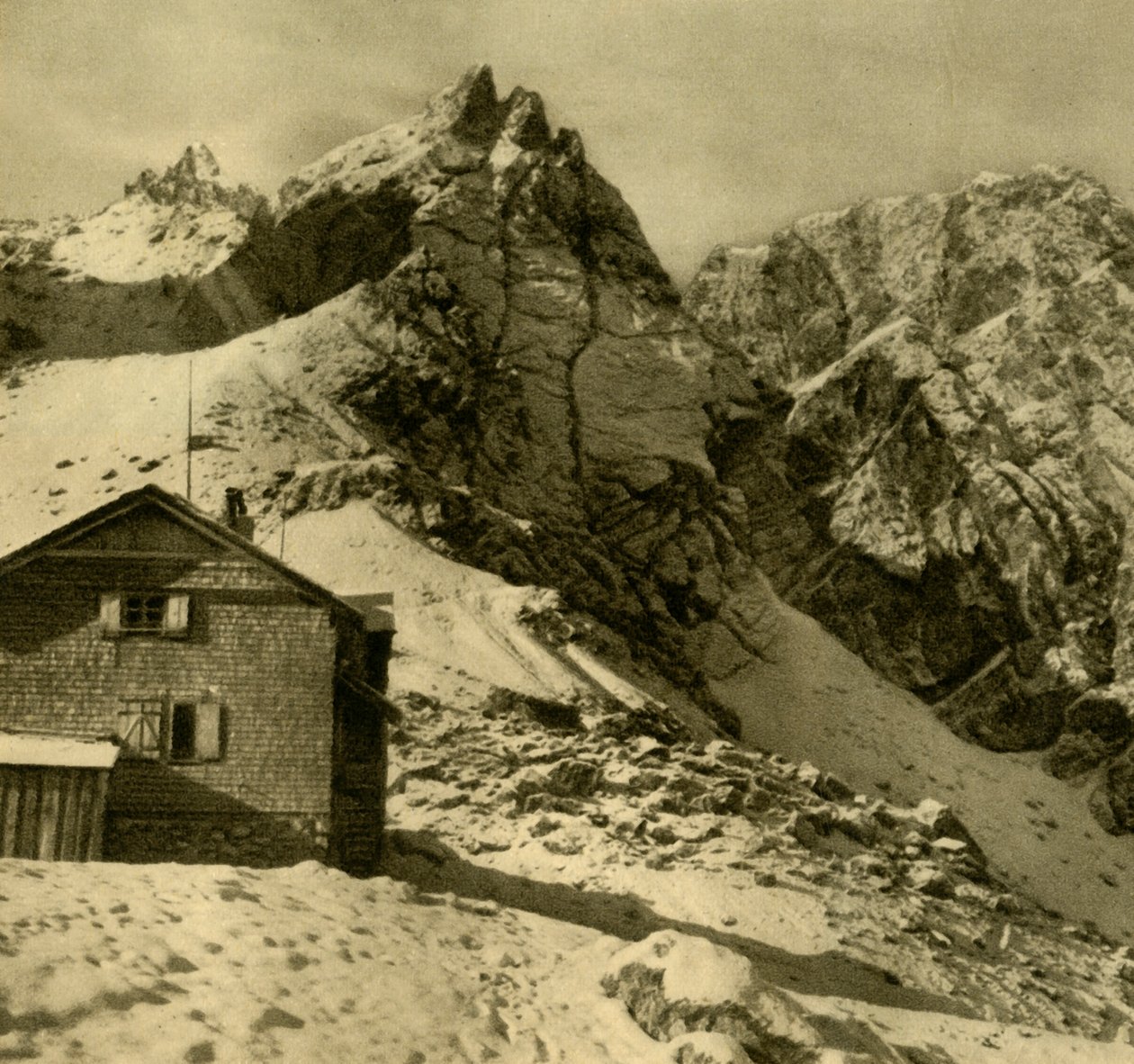 Karlsbaderhütte, Lienz Dolomity, Rakousko, c1935. od Unbekannt