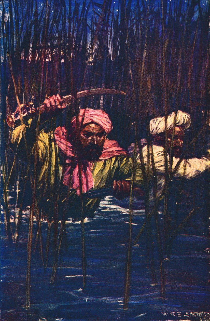 Kavanagh a Kunuji in the Swamp, 1857 c1912 od Unbekannt