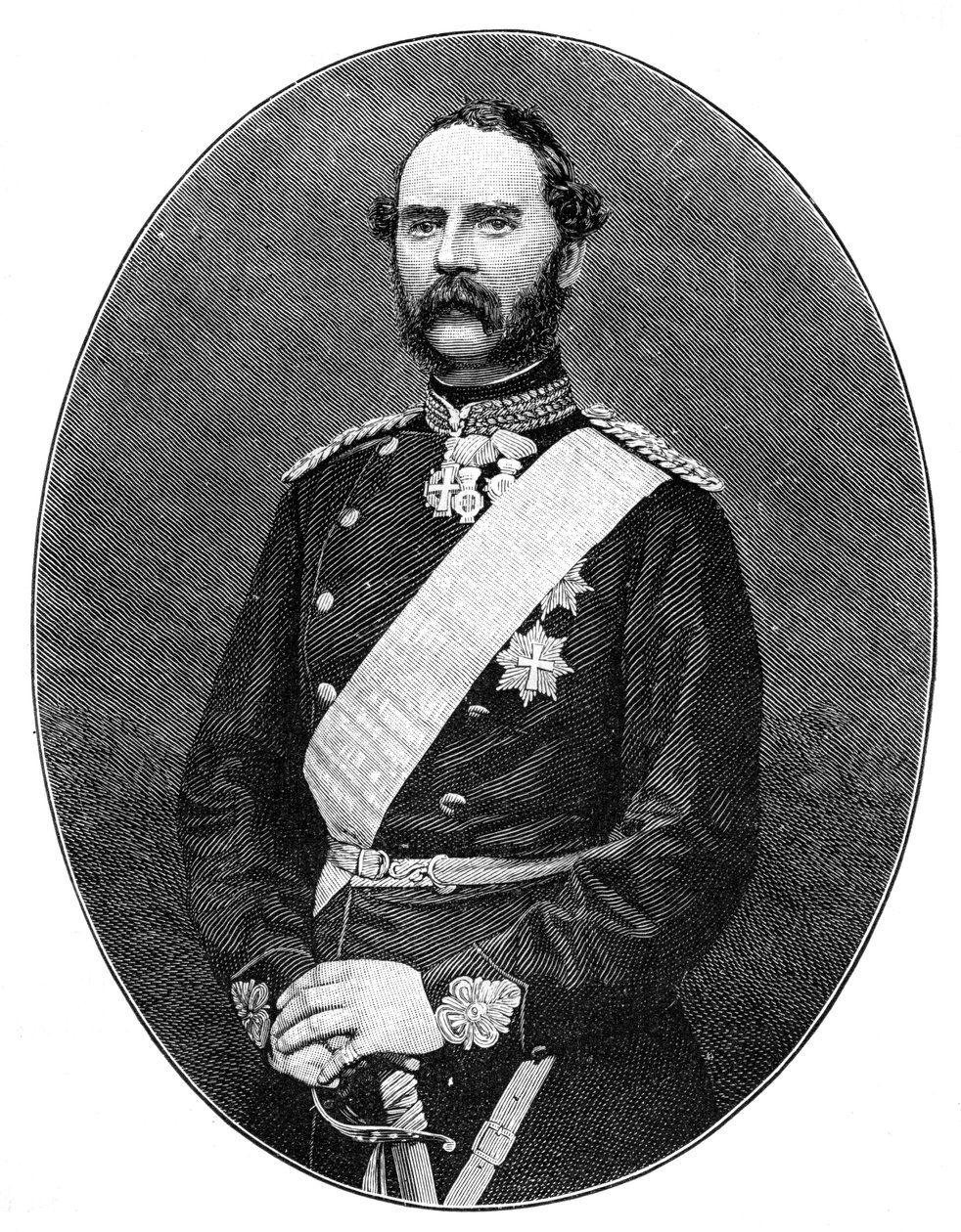 Dánský král Kristián IX. 1818-1906 od Unbekannt