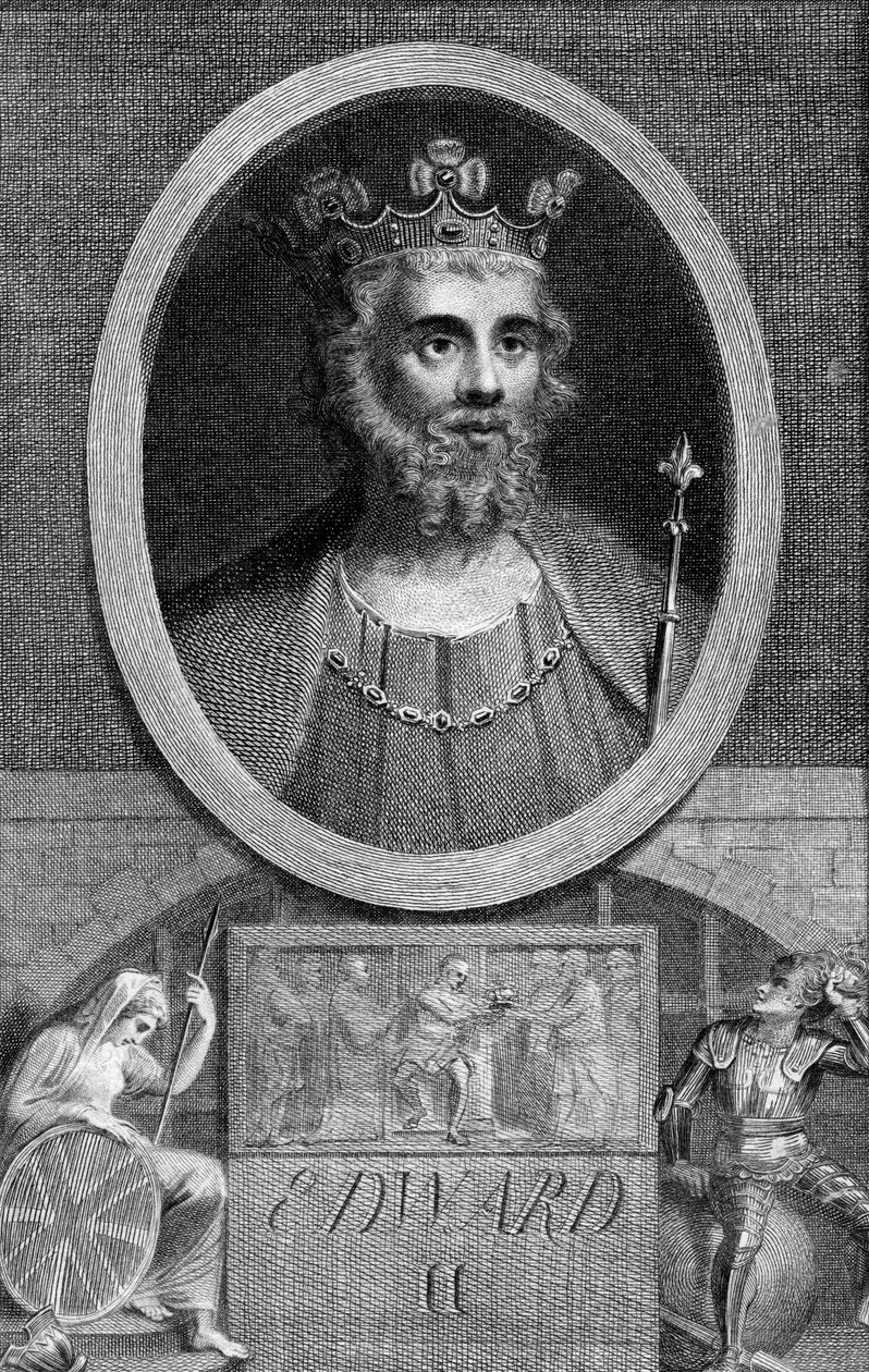Anglický král Edward II., 1284-1327 od Unbekannt