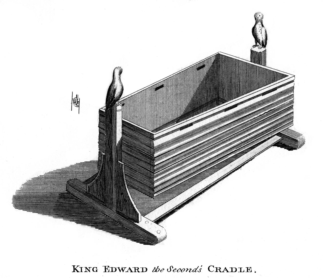 Kolébka krále Edwarda II od Unbekannt