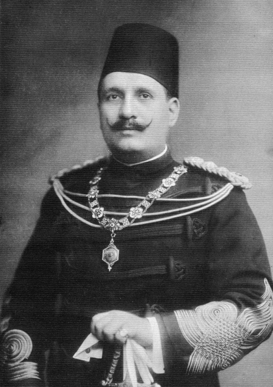 Egyptský král Fuad I., 1920-1939 od Unbekannt