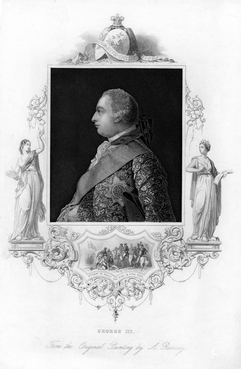 King George III Velké Británie, c1850 od Unbekannt