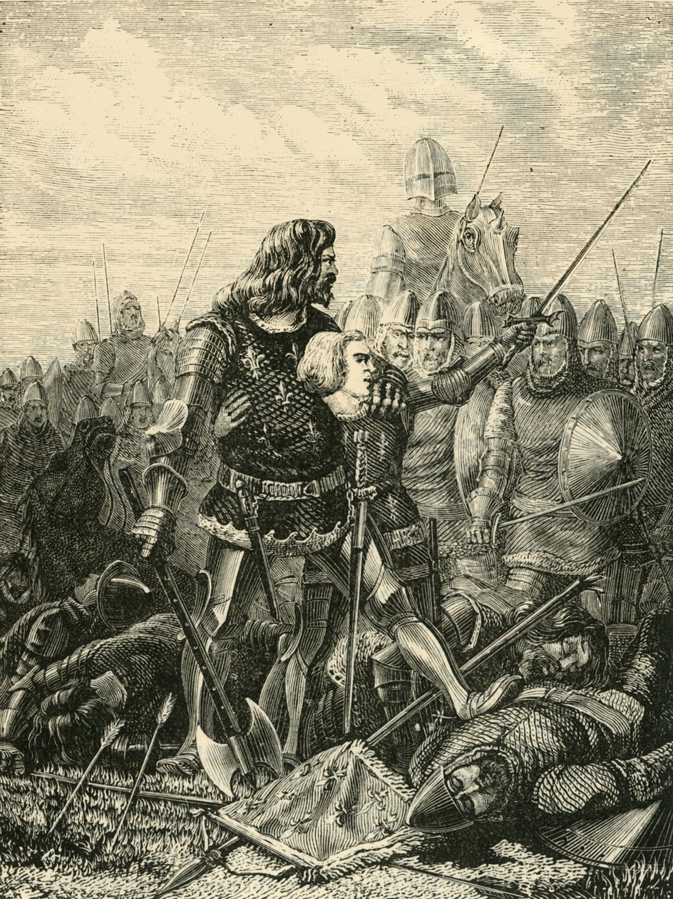 Král Jan v Poitiers, 1356, 1890. od Unbekannt