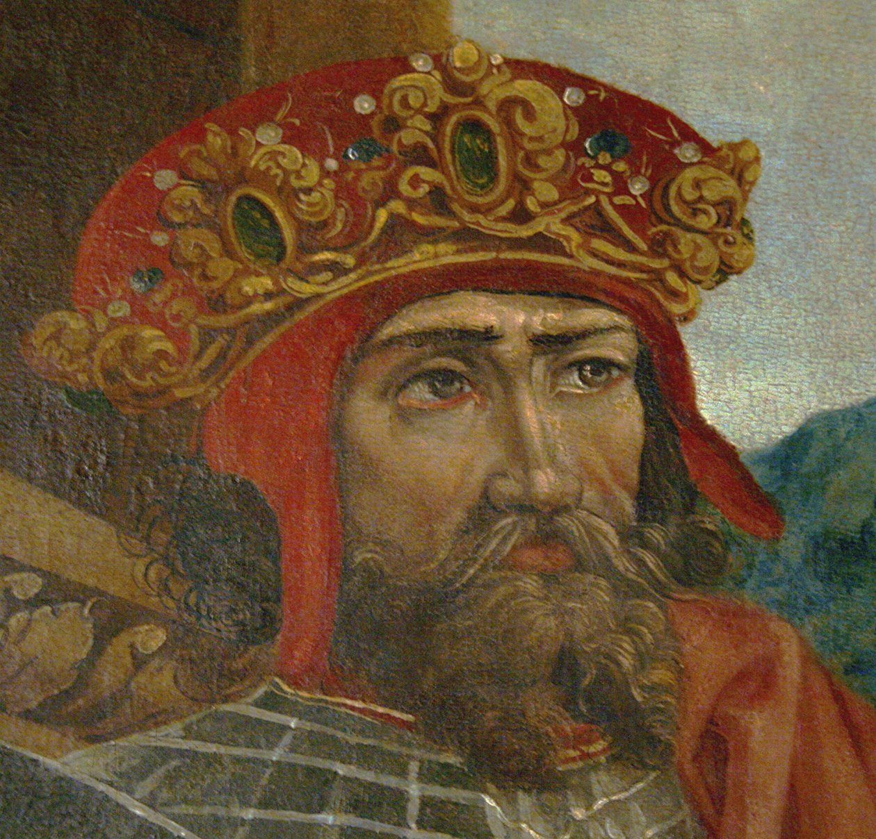 Král Wladyslaw II. Jagiello Detail, cca 1530 od Unbekannt