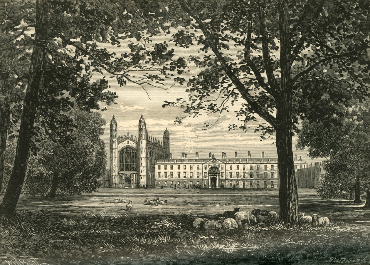 Kings College z The Backs, 1898. od Unbekannt