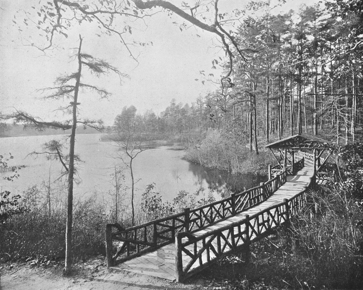 Kissing Bridge, Lakewood, New Jersey, USA, c1900. od Unbekannt