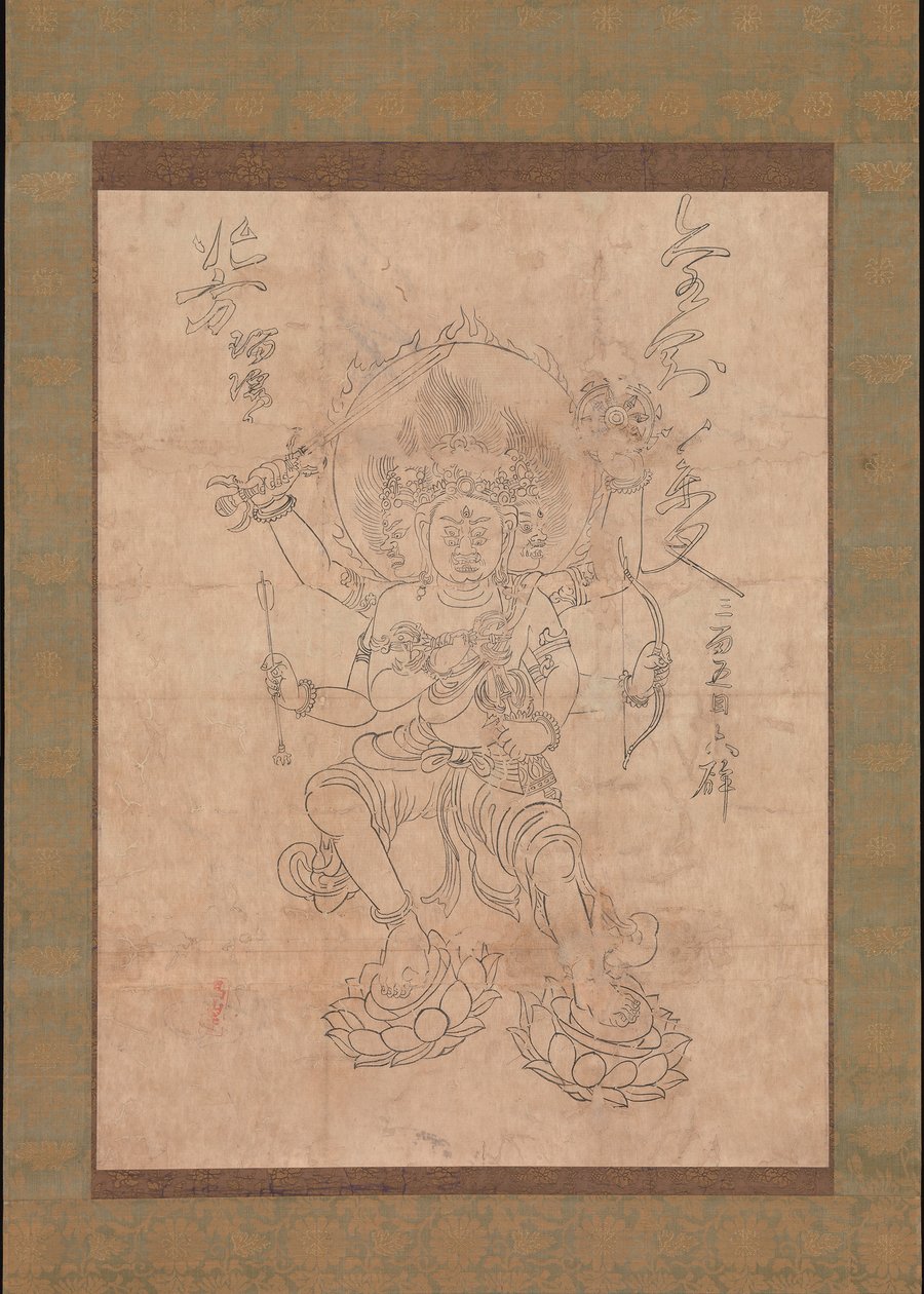 Kongo Yasha Myoo, 12th century. od Unbekannt