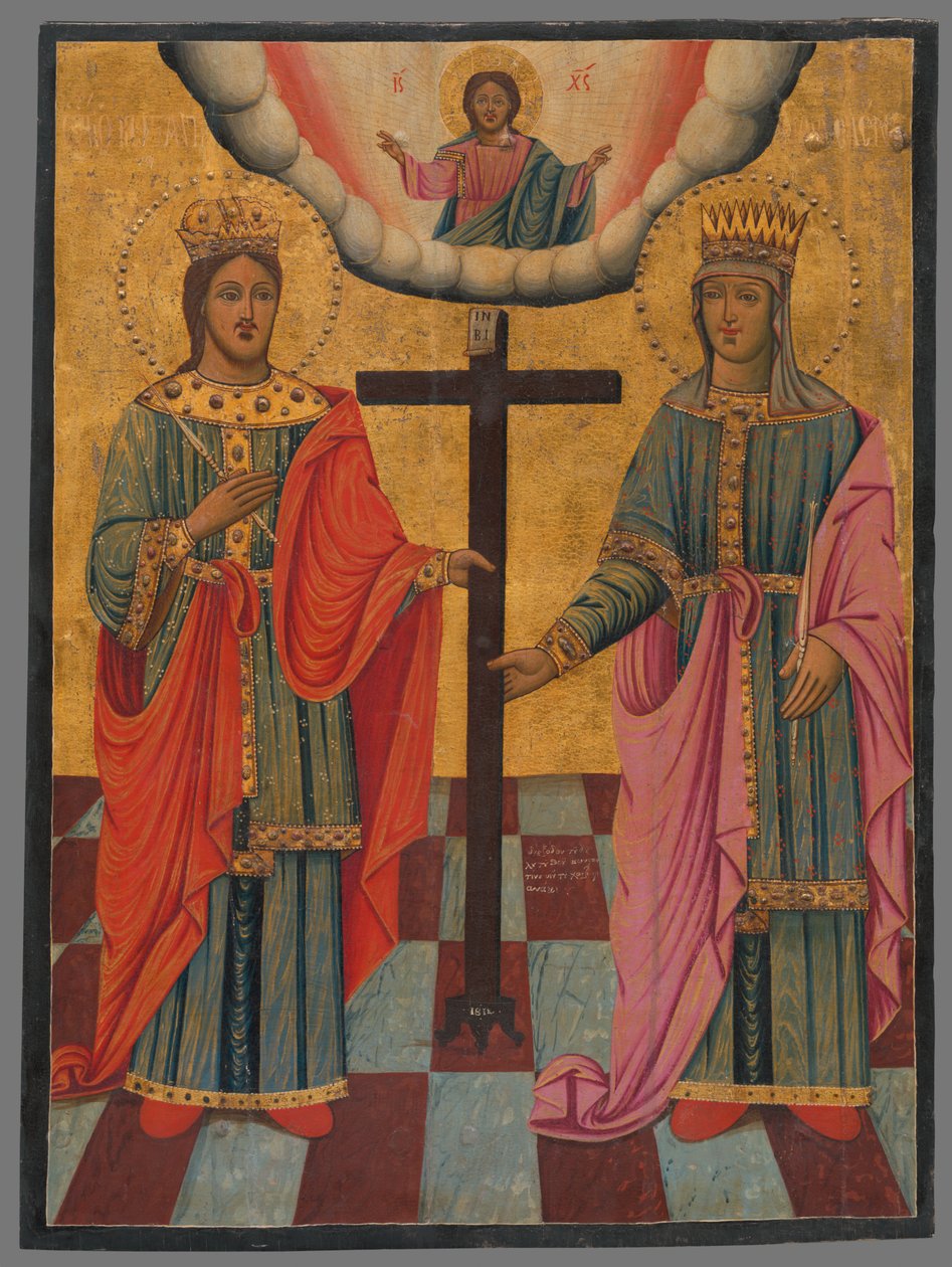 Konstantin a Helena (ikona) od Unbekannt