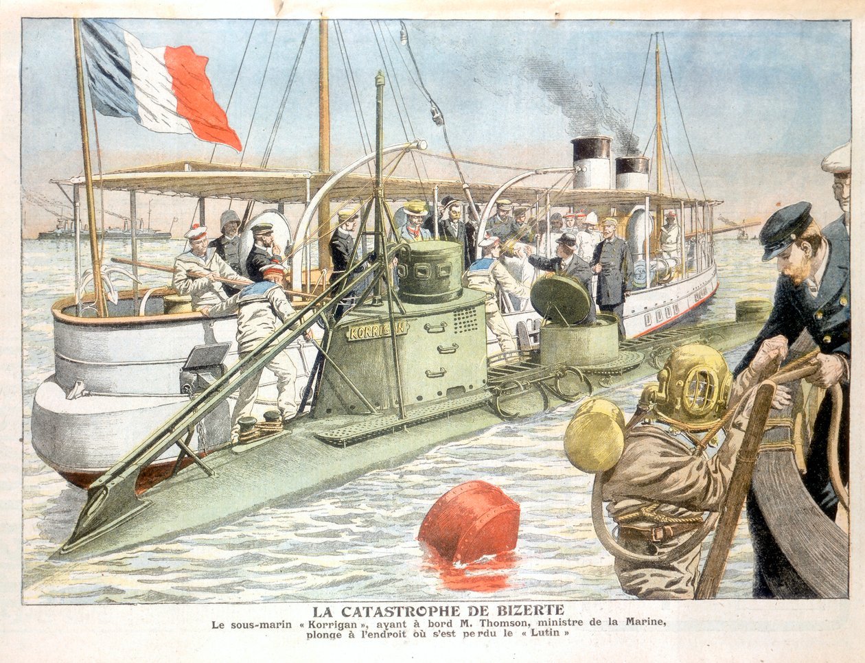 Korrigan, ponorka francouzského námořnictva, 1906 od Unbekannt