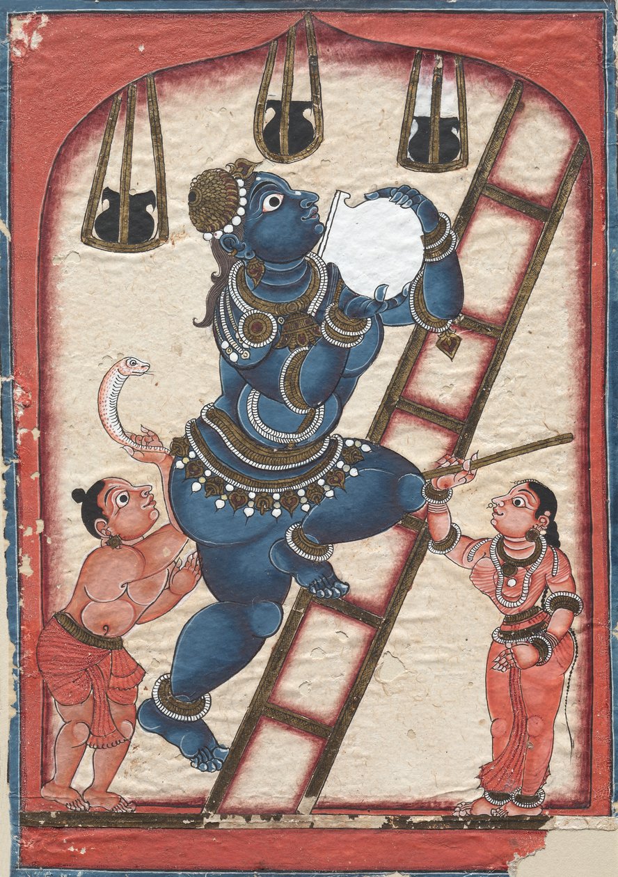 Krishna Stealing Curds, pozdní 1700. od Unbekannt