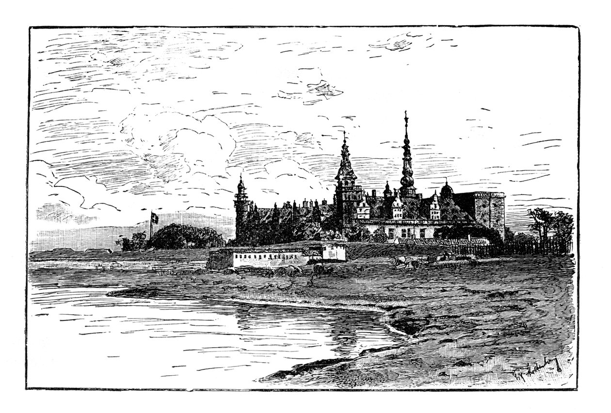 Zámek Kronborg, Elsinore, Dánsko od Unbekannt