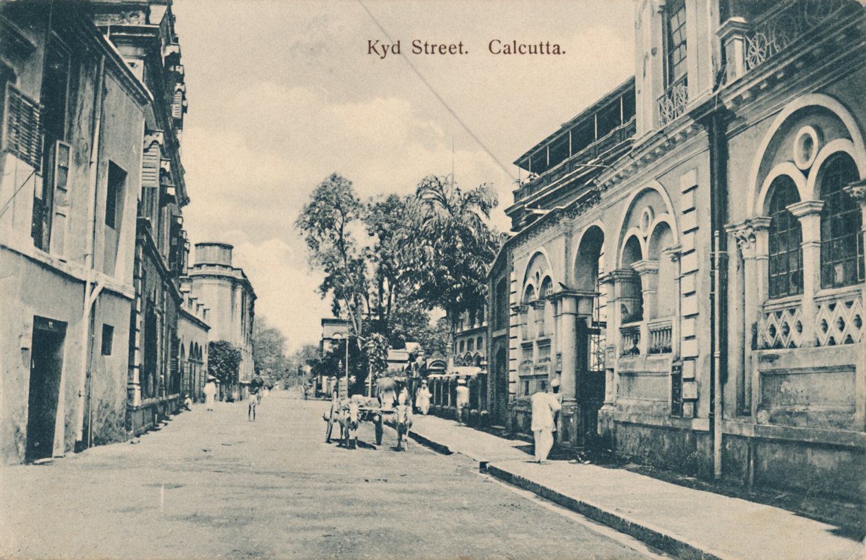 Ulice Kyd. Kalkata, konec 19.-začátek 20. století. od Unbekannt