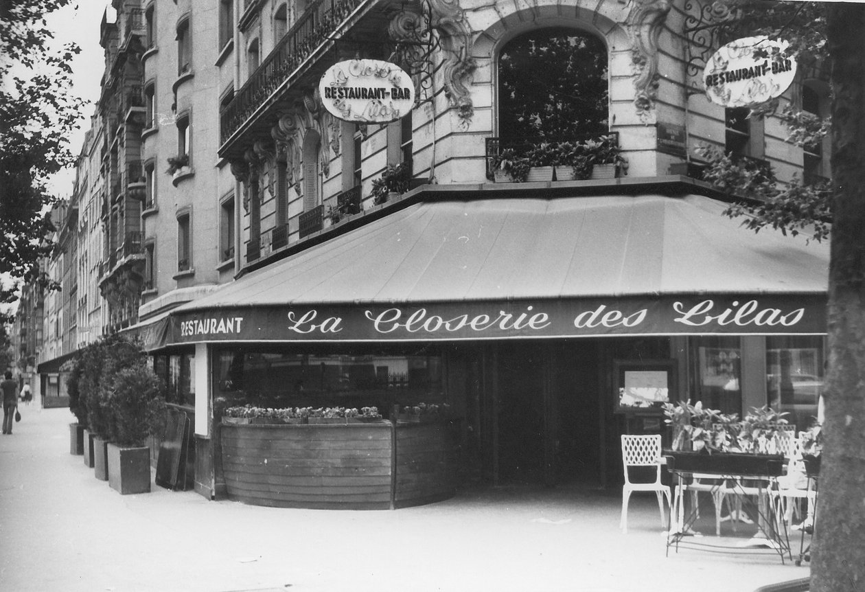 La Closerie des Lilas, Montparnasse. od Unbekannt