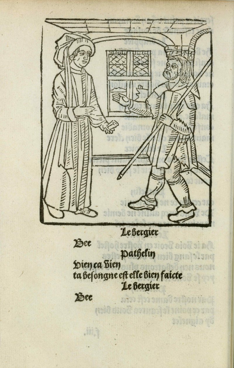 La Farce de maître Pathelin, c. 1490. od Unbekannt