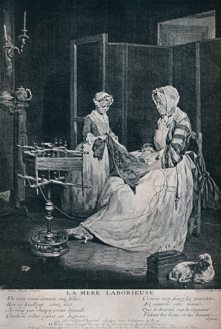 Pracující matka, 1740, 1916 od Unbekannt