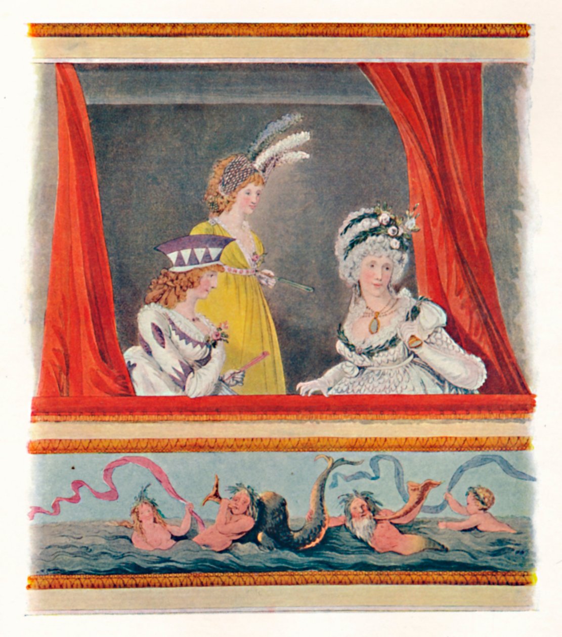 Dámy ve večerních šatech, 1796, 1904 od Unbekannt
