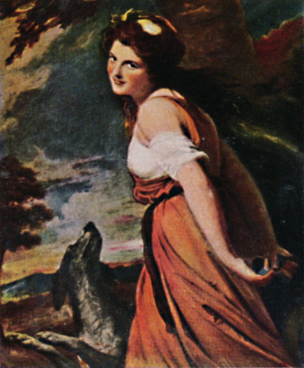 Lady Hamiltonová 1761-1815. - Obraz Romneyho, 1934. od Unbekannt